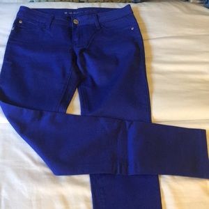 Deep blue stretchy pants